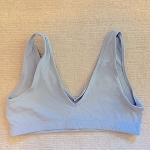 Weworewhat V-Neck Bra Top, Pearl Blue - L. Never worn